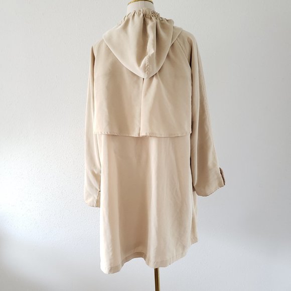 Talbots Khaki Beige Hooded Anorak Jacket - Picture 4 of 8